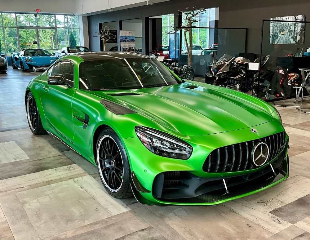 Exotic car prepared for consignment